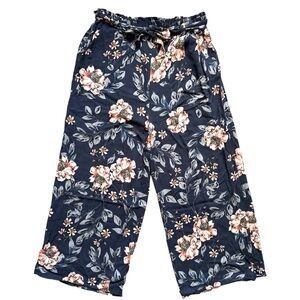 saltwater LUXE Curren Wide Leg Floral Print Crop Pant